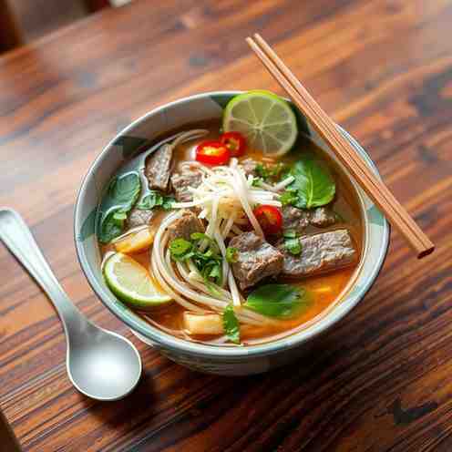 Cambodian Kuy Teav - Beef Pho Soup Alternative